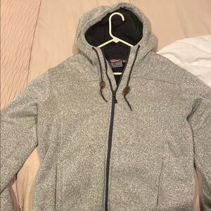 Men's Gray Hooded Sweater